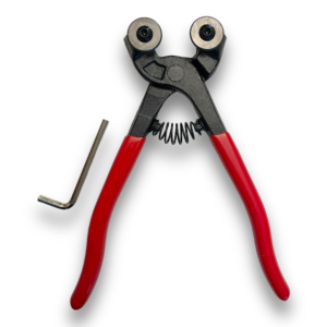 Pince à verre à roulettes